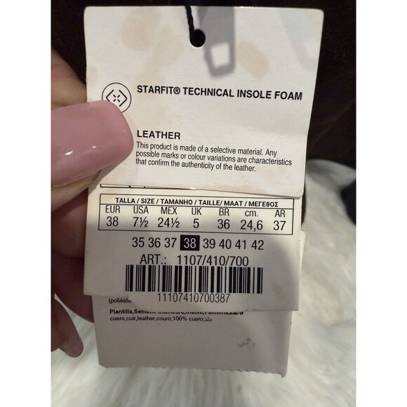 ZARA Women Split Suede Block Heeled Ankle Boots Brown US 7.5 EUR 38 1107/410 - Picture 14 of 15